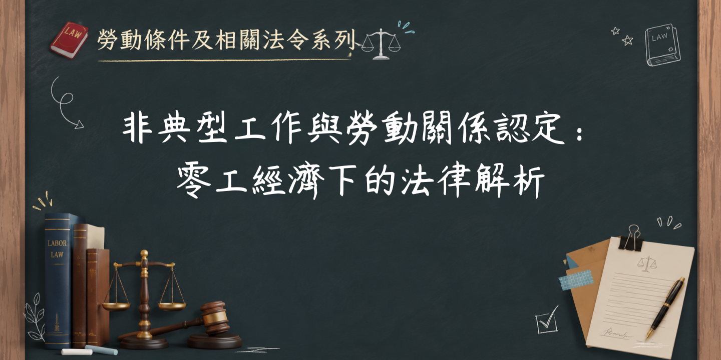 非典型工作與勞動關係認定：零工經濟下的法律解析 圖片